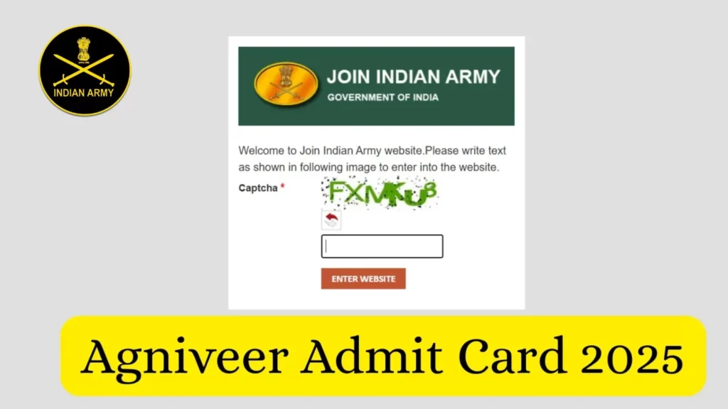 Indian Army Agniveer GD Admit Card 2025